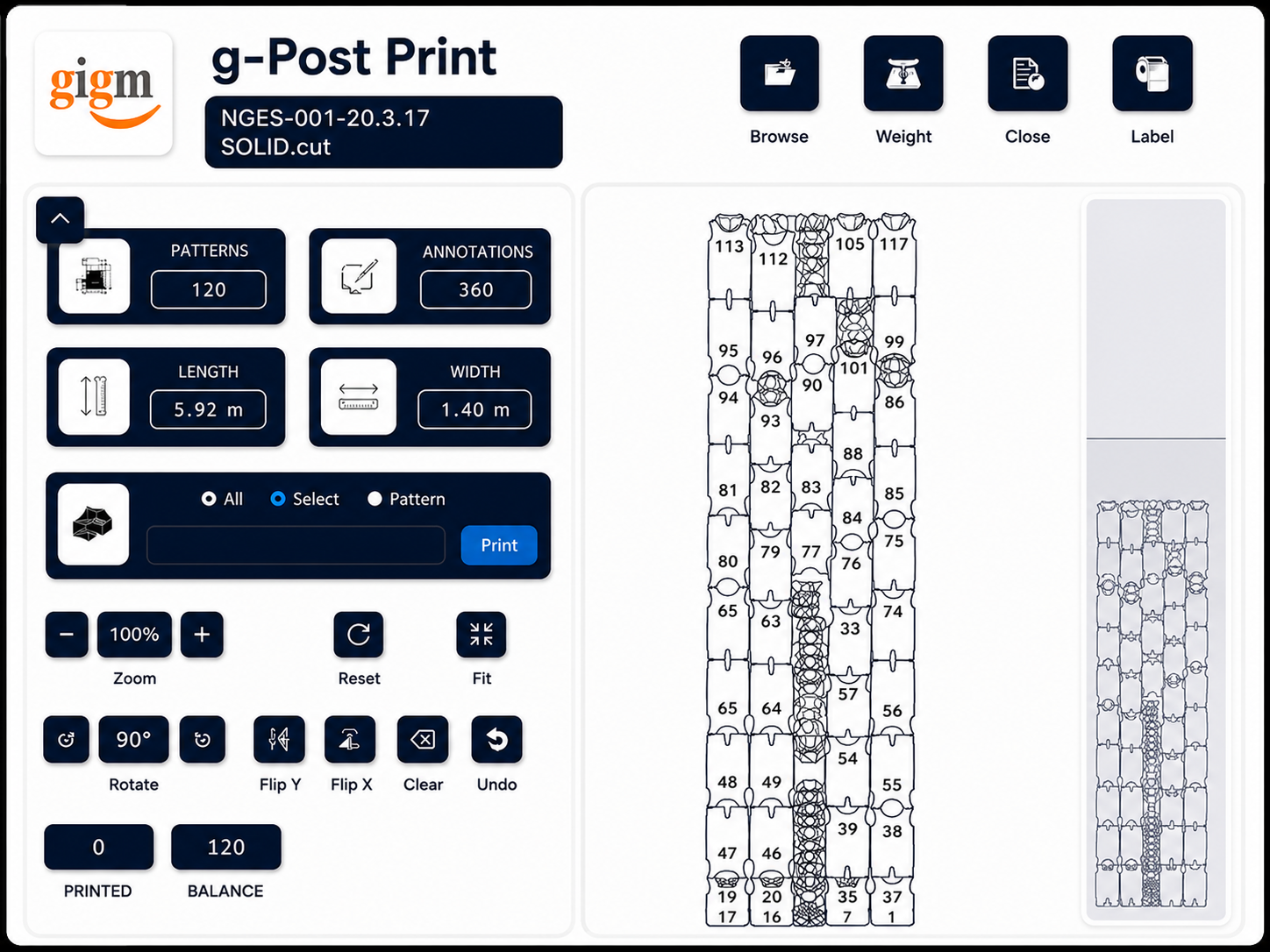 G-Post Print Software